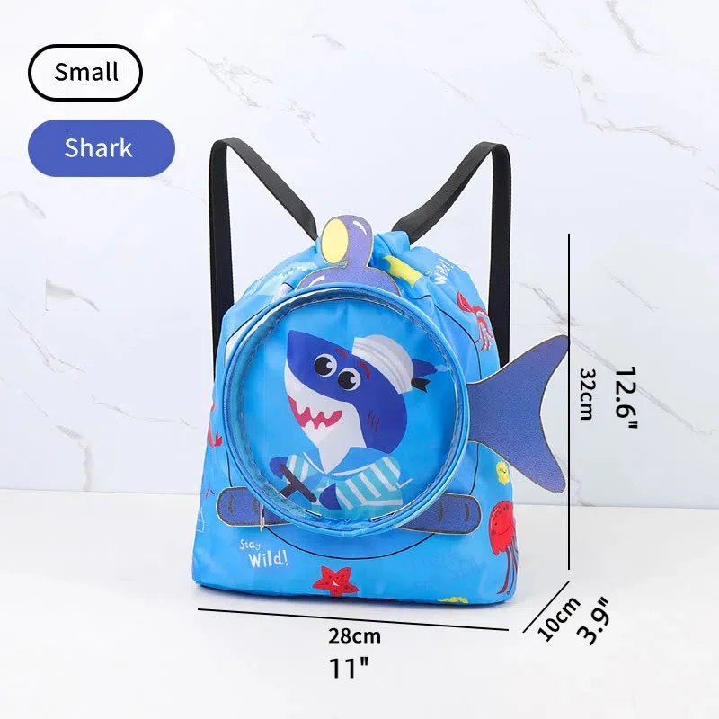 Children's Swimming Bag Kids Waterproof Storage Shoulder Packs Hand Luggage Backpack Wet Dry Separation Bag Large Capacity Pouch 5