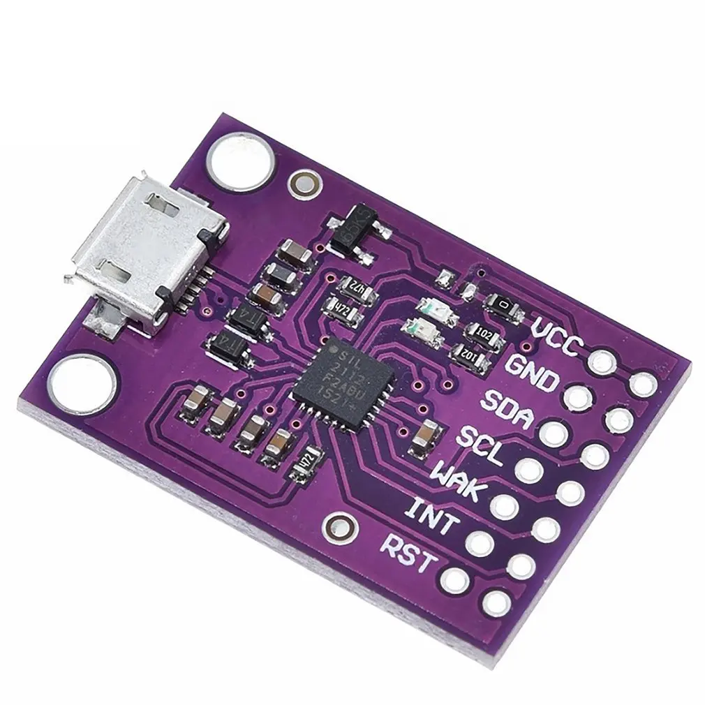 CJMCU-2112 CP2112 CCS811 디버그 보드용 평가 키트 USB-I2C 통신 모듈 보라색 컬러 도매