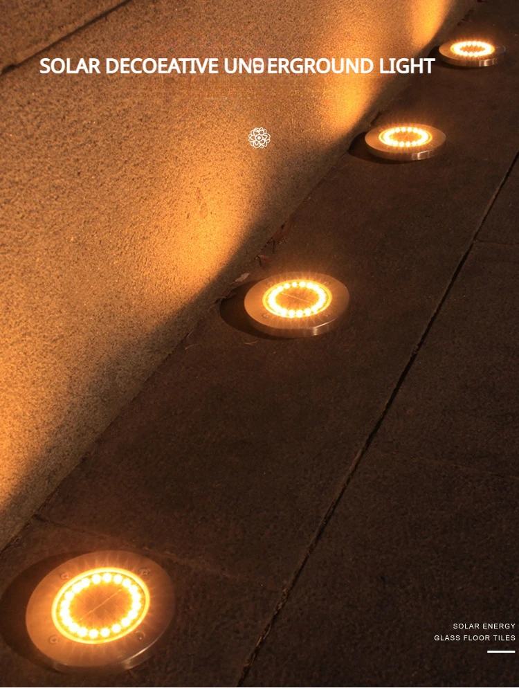 Description Picture 2 of item1/6Pcs Solar Ground Lights Waterproof Outdoor, LED Underground Light Landscape Garden Lights for Pathway,Yard,Lawn,Driveway