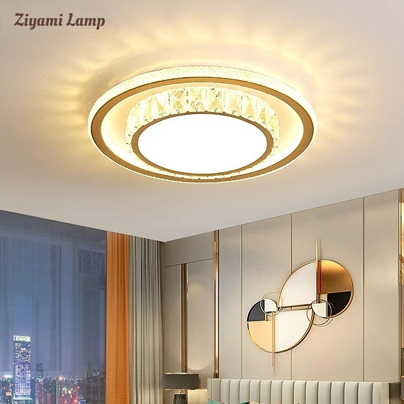 

Modern LED Chandelier Luxury Crystal Ceiling Lamp Atmosphere Square Living Room Bedroom Dining Room Crystal Set