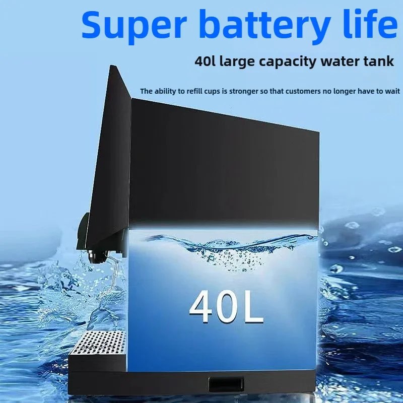 220V50HZ 250W Commercial Soda Maker, 1-4 Flavors Mixed Post Cold Drink Soda Beverage Machine with Cooling System 2