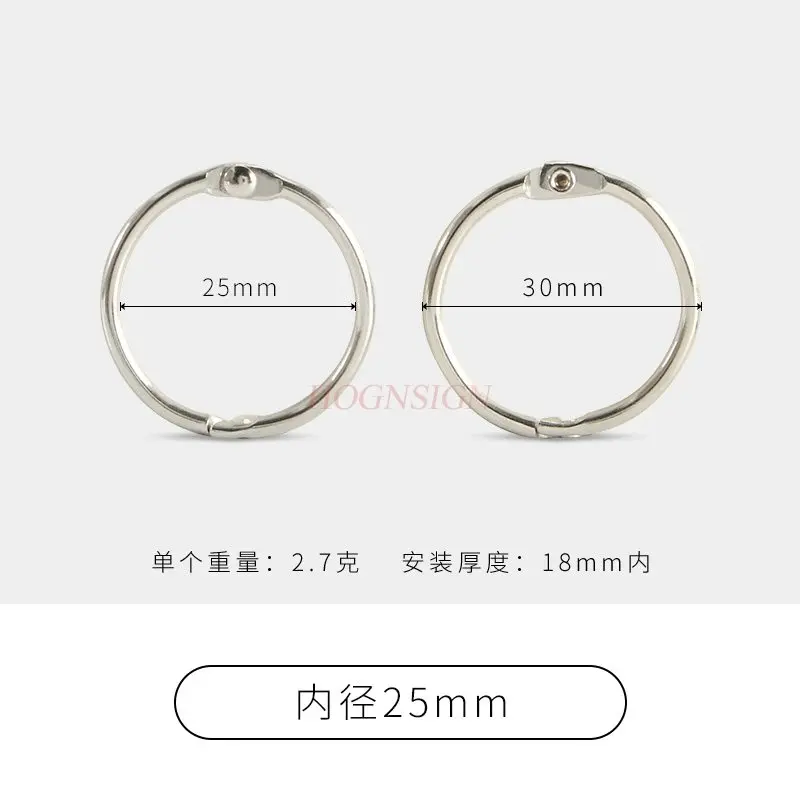 20개 DIY 쥬얼리 액세서리, 컬러 철제 베이킹 페인트, 원형 열쇠고리, 루즈리프 링, 이동식 카드 링, 바인딩 링