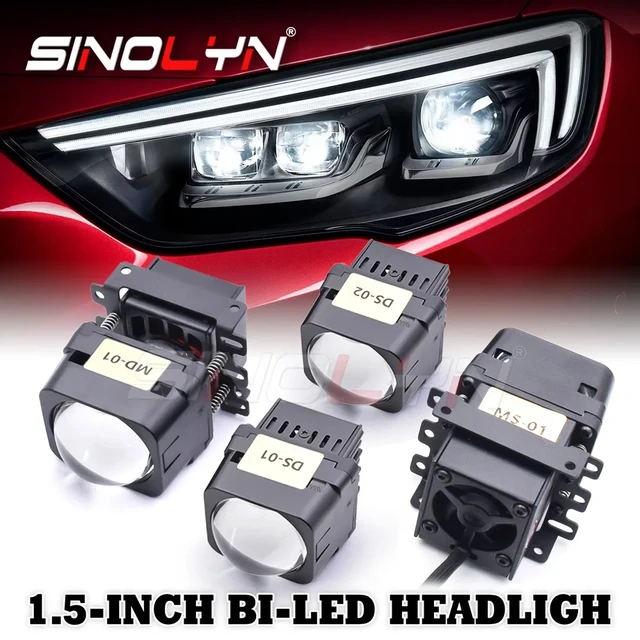 Sinolyn 12V 24V Bi Led Antibrouillard Projecteurs LED Projecteur Universel  de Lentille de Brouillard Blanc Jaune Lumières de Voiture Imperméables  Accessoires De Voiture Led Voiture Extérieur ccessoire Voiture - AliExpress