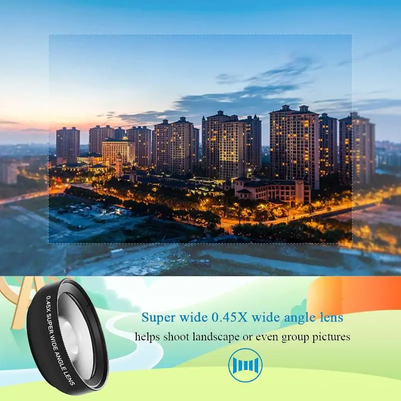 Capture Every Detail with the 0.45x Super Wide Angle and 12.5x Macro Mobile Phone Lens - The Must-Have Accessory for Photograph