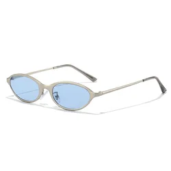 Vintage Oval Frame Sunglasses for Fashion and Outdoor Activities (C7)