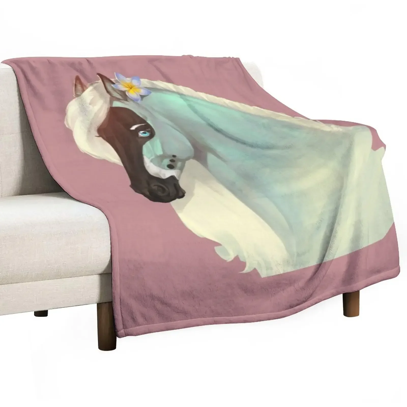 

Magic horse Throw Blanket Thin Nap Blankets