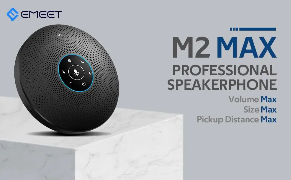 EMEET M2 MAX Bluetooth Speakerphone Business Conference Speakers W
