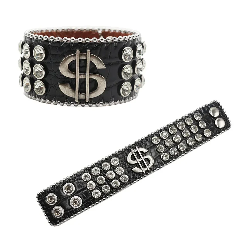 男性と女性のためのクラシックなy2kチェーンブレスレット,トレンディな