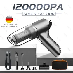 Car Vacuum Cleaner Mini Portable Handheld Strong Suction Home Appliance for Car Brushless Motor  Wireless Cleaning Machine