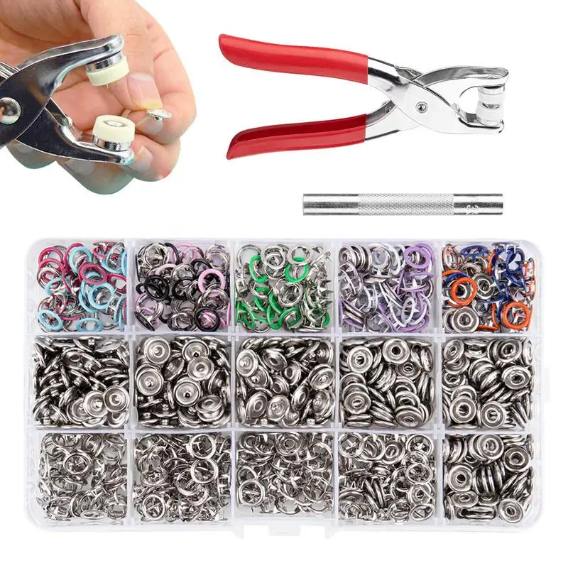 

Metal Snaps Buttons Kit 200 Set Sewing Snaps Buttons Not Easy To Deform Sewing Crafting Supplies For Shirts Hats Backpacks