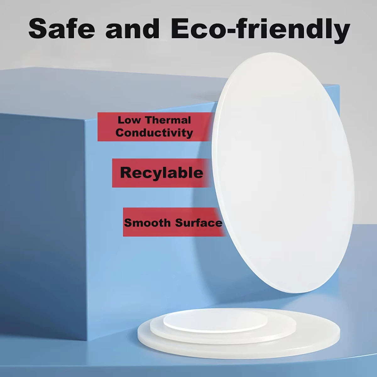 1/2/5/10 Pezzi DN15 - DN150 Foglio Di PTFE Solido Rotondo Guarnizione Di Tenuta Ad Alta Temperatura Diametro 45 Mm - 212 Mm Spessore 3 Mm - Foto 7