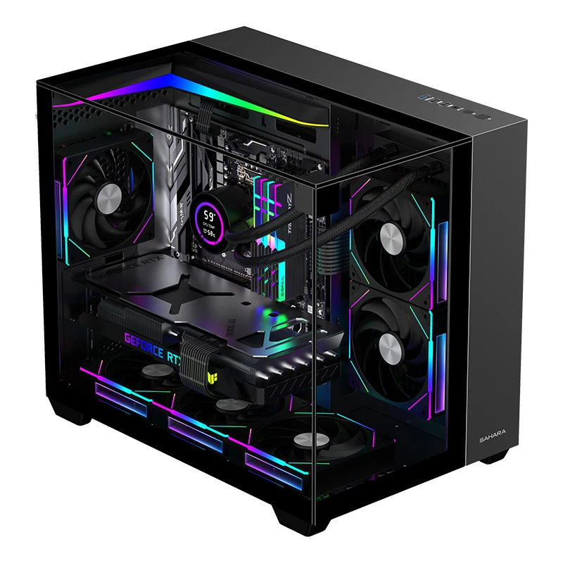 【村太PC】Ryzen7 5700x RTX4060 Amazon.com: Skytech Gaming Shadow Gaming PC Desktop – AMD