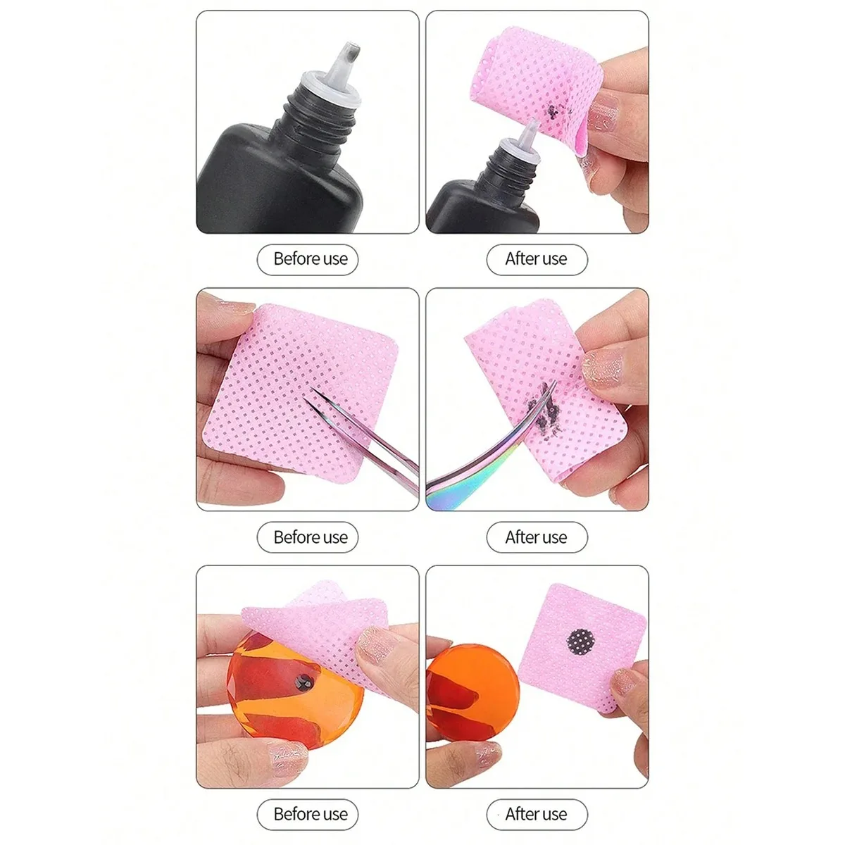 Nail Polish Remover Nail Gel Remover Nail Polish Remover Wipes Nail Cotton Pads Nail Polish Remover Wraps Disposable Nail Pads Lint Free Cotton Pads Nail Polish Remover Wipes Cleaning Tool Nail Art Cleaning Wipes Tips UV Gel Polish Removal Pad Paper
