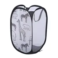 Cartoon Foldable Laundry Basket Large Capacity Organizer Basket for Household Dirty Clothes Nylon Mesh Bag for Toy 3