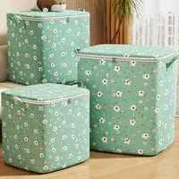 Folding Storage Baskets Quilt Organizer Clothes Storage Bag with Handles Large Capacity Home Closet Storage Organization 1
