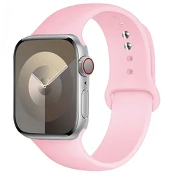 Premium Silicone Watch Strap Bracelet - Vibrant Colors & Versatile Design for 38 40 41 S10-42MM (44 Girl Pink)