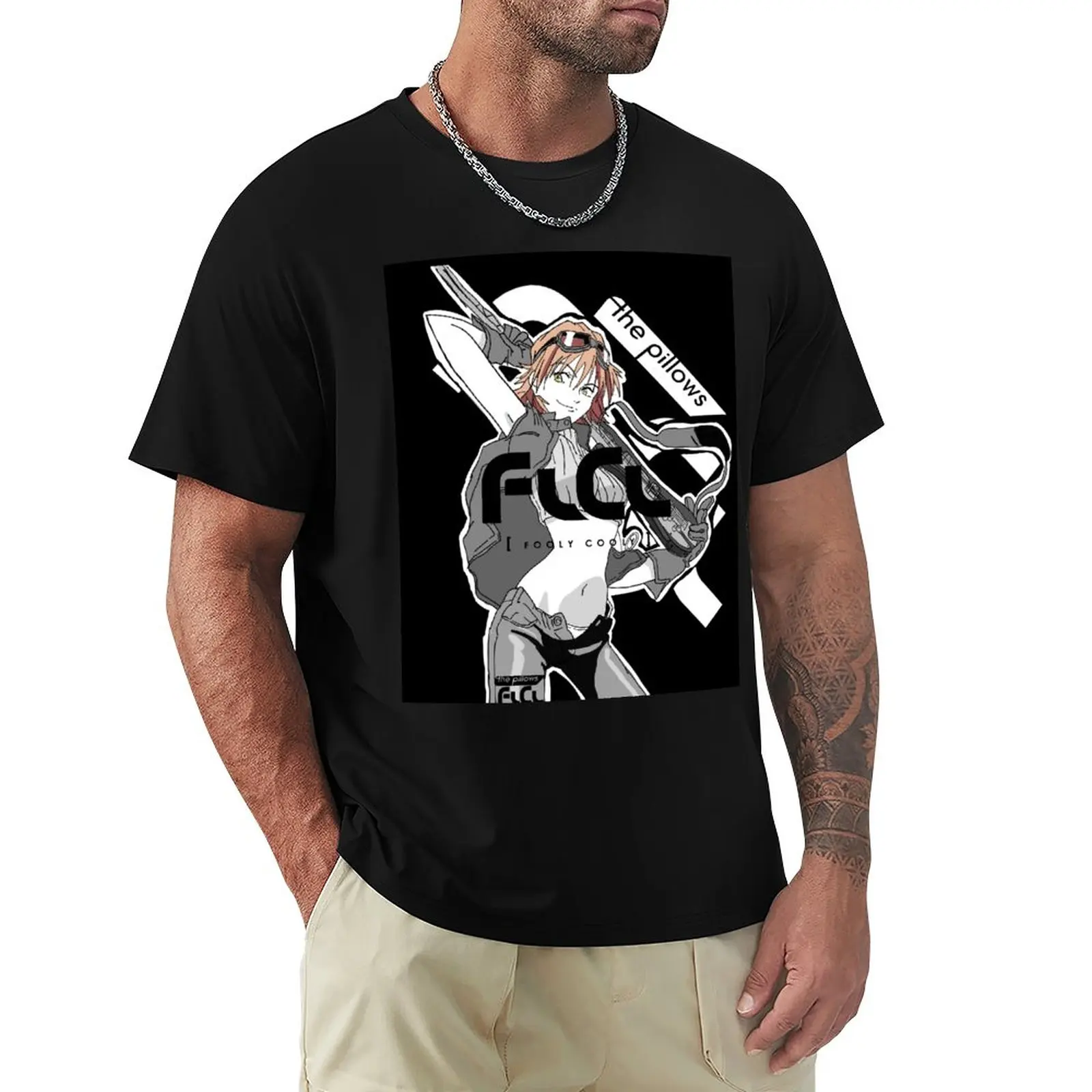 

Haruko FLCL Ride On Shooting Star T-Shirt anime black t shirt anime clothes mens t shirts pack