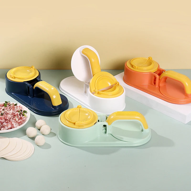 3 In 1 Kitchen Dumpling Mold Pressing Machine Manual Dough Presser Dumpling Wrappers Press Wrapper Manual DIY Skin