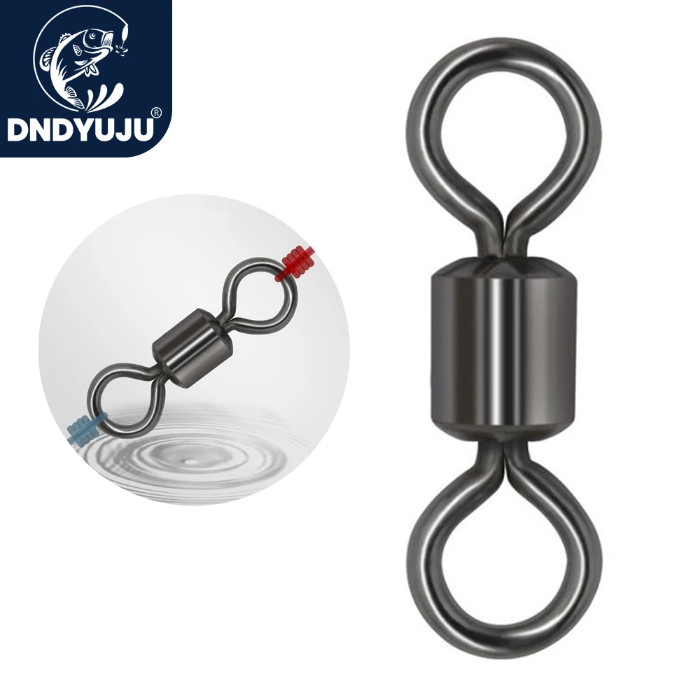 DNDYUJU 30-100 stücke Angeln Barrel Lager Roll Wirbel Solide Ring Stecker Angeln Zubehör Angelhaken Tackle Angeln Werkzeuge
