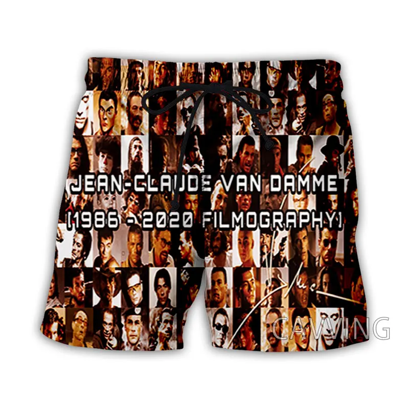 New Fashion Women/Men's 3D Print  Jean Claude Van Damme Summer Beach Shorts  Streetwear Men Quick Dry Vacation Casual Shorts 3