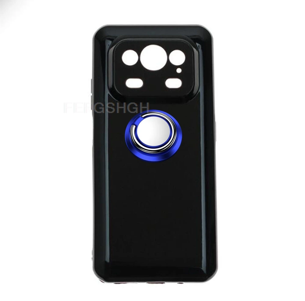 Durable Back Ring Holder Phone Case with TPU Soft Silicone Protection