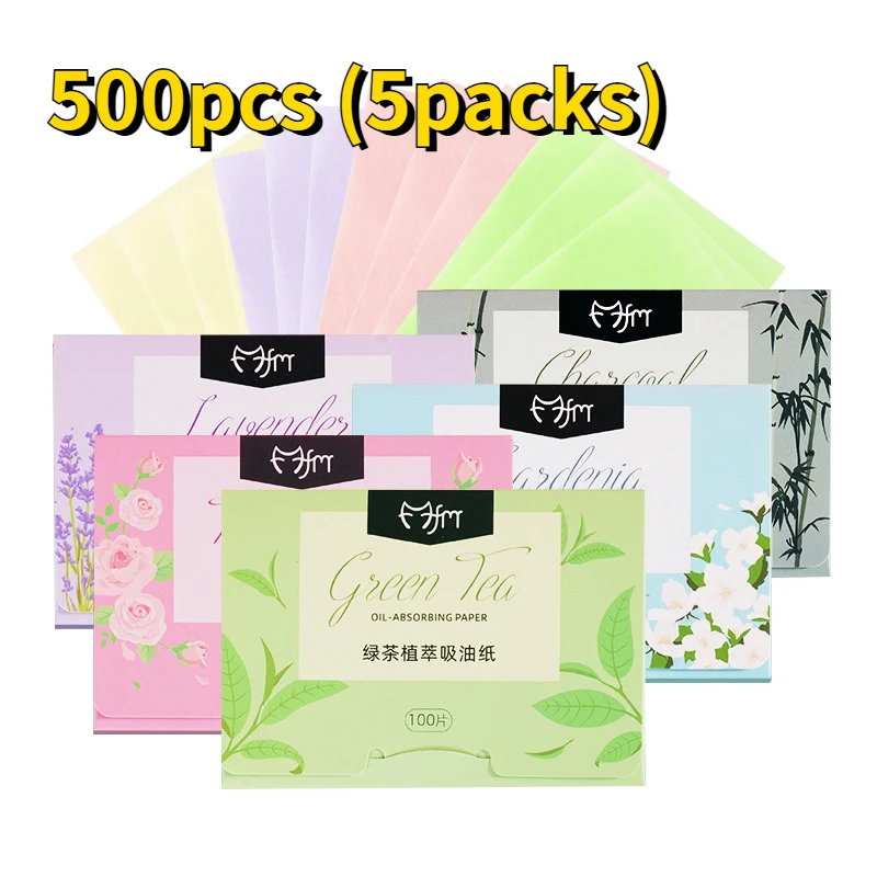 5 Box Matte Face Wipes Oil Control Oil absorbing Face Cleaning Beauty