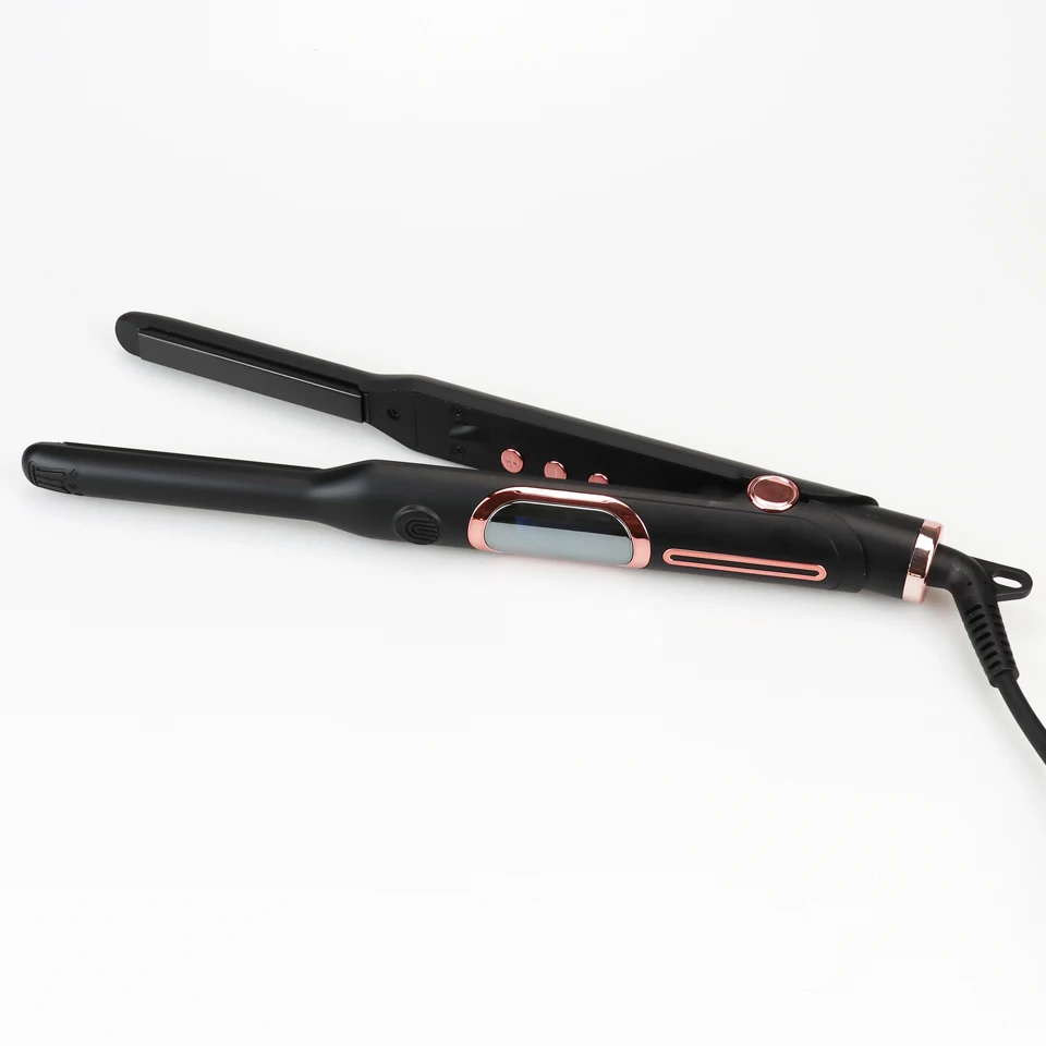 Pencil Flat Iron Mini Hair Straightener Fast Heating Beard Straightening Iron Small Flat For Short Hair Straightener