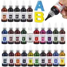  60ml/bottle Resin Pigment Transparent UV Glue Dye Liquid Colorant DIY UV Epoxy Resin Mold Jewelry Making Epoxy Color Pigment 