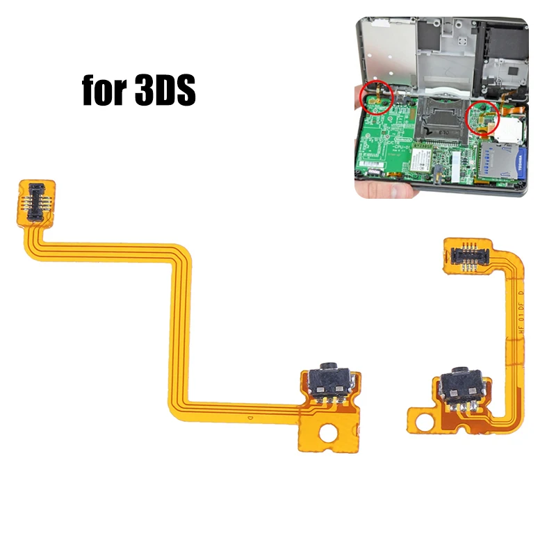 L & R Shoulder Button with Flex Cable for Nintendo 3DS Repair Left Right Switch Trigger