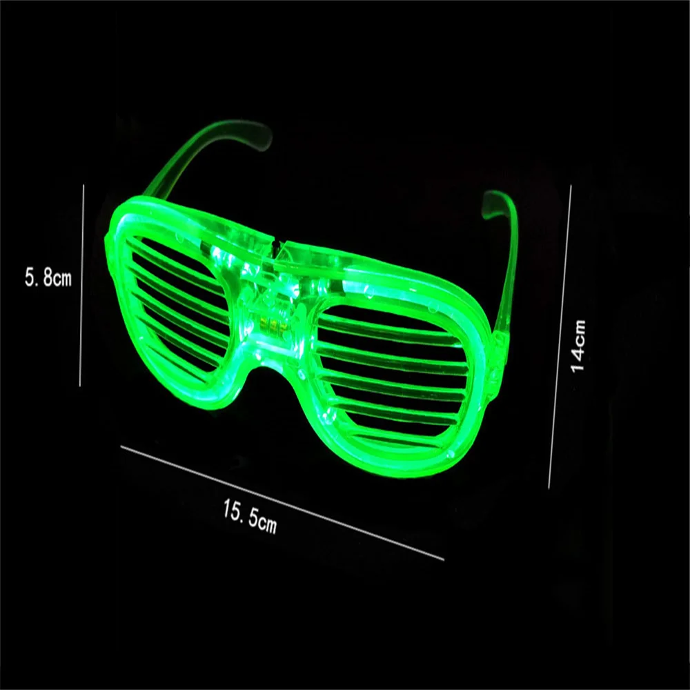 5PCS Glasses Light Up Glasses Shutter Shades Glasses Led Party Glow In Dark  Party Supplies Favors Neon Carnival Party Glow Toys - AliExpress