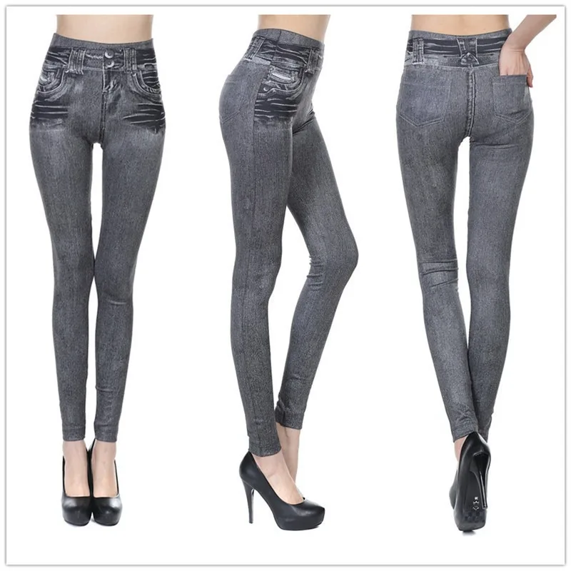Women Jean Leggings Fitness Pants High Waist Gym Leeggings High Elastic Hip Liftting Fashion Slim Running Cycling Yoga Tights Best Sellers In Women's Clothing