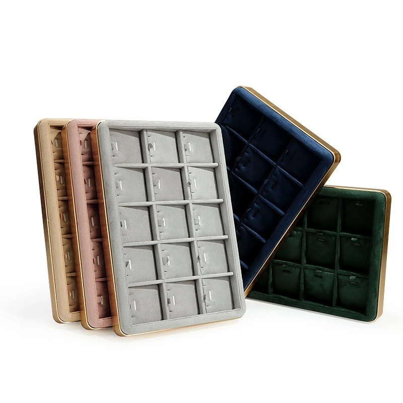 Free Shipping jewelry prop tray multi-color metal jewelry tray display storage jewelry display