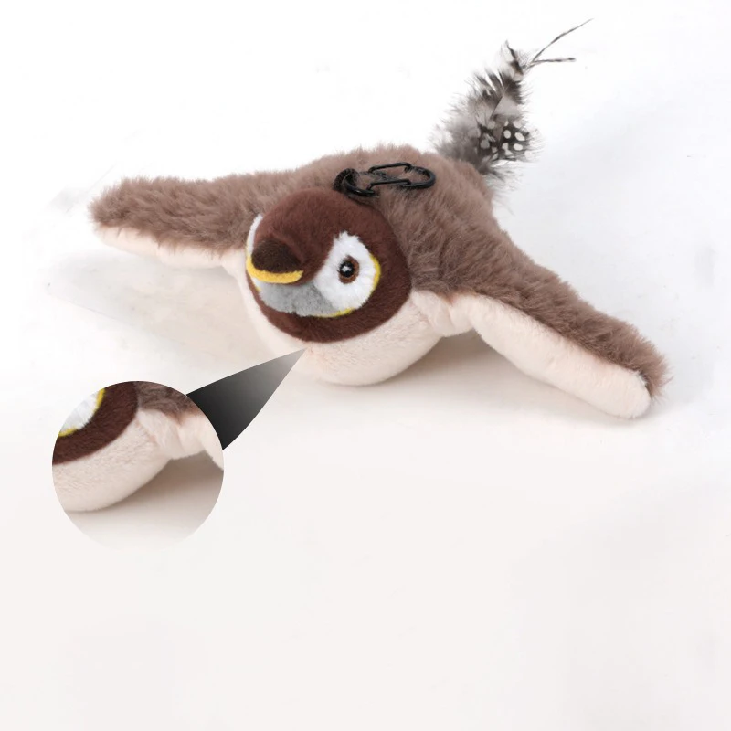 Interactive Flying Bird Cat Toy - USB-Powered Electronic Pet Sparrow Simulation 2 thumbnail image