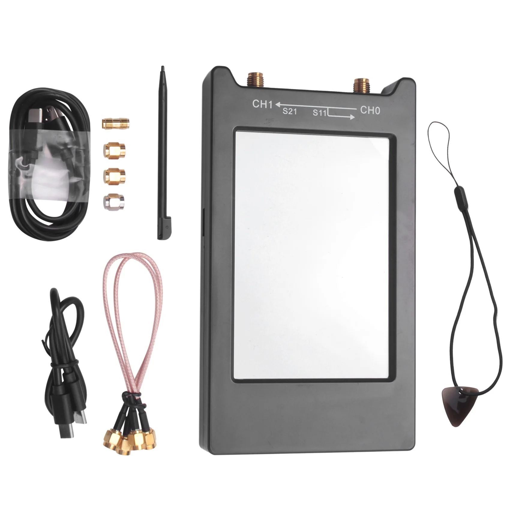 

NanoVNA-H4 Vector Network Analyzer 10KHz-1.5GHz HF VHF UHF Antenna Analyzer Measuring,with LCD Press Screen Nano VNA