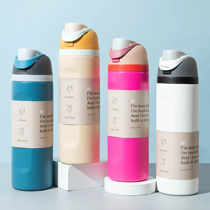 Meistverkaufter Obst-Auto-Becher aus Edelstahl, isolierter Becher, tragbarer Hand-Sport-Exklusiv-Wasserbecher mit großer Kapazität