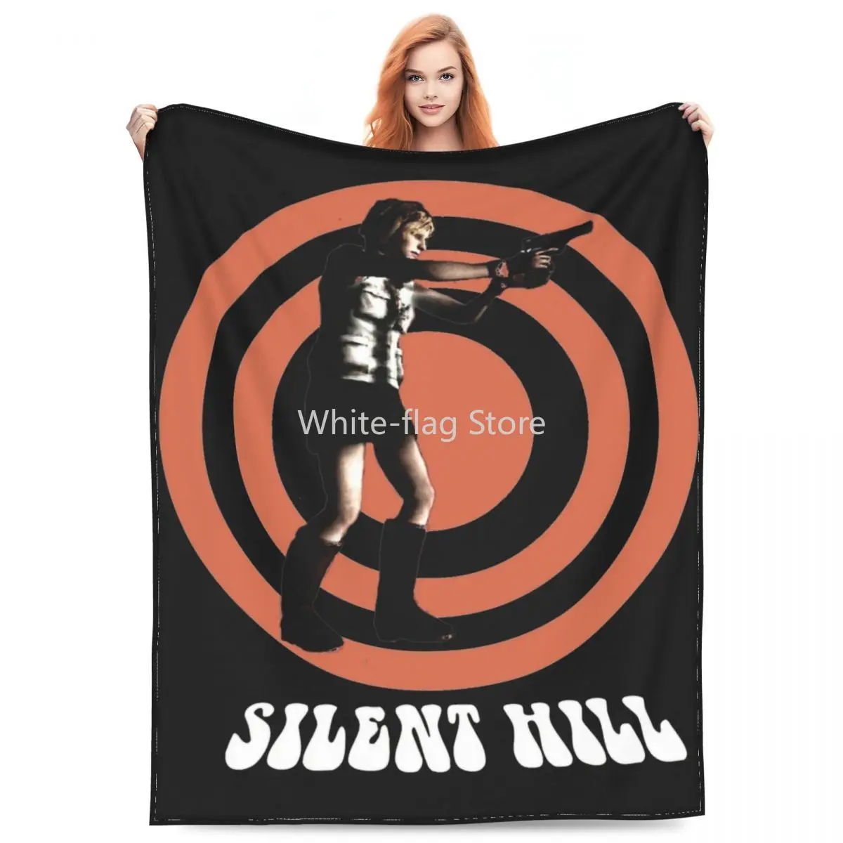 

Comfort Heather Silent Hill 3 Blanket Merch Bedding Decorative Horror Game Blanket Throw Lightweight Fleece for Car
