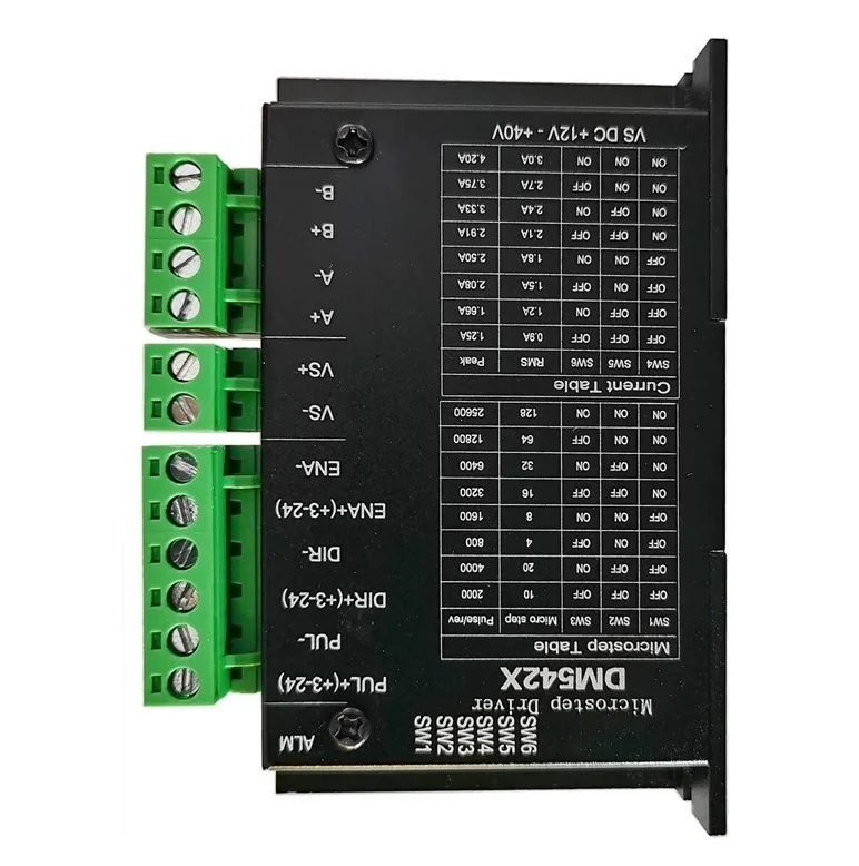 Драйвер шагового двигателя DM542X 2-фазный цифровой микрошаг 4 2 а для Nema57 86 |