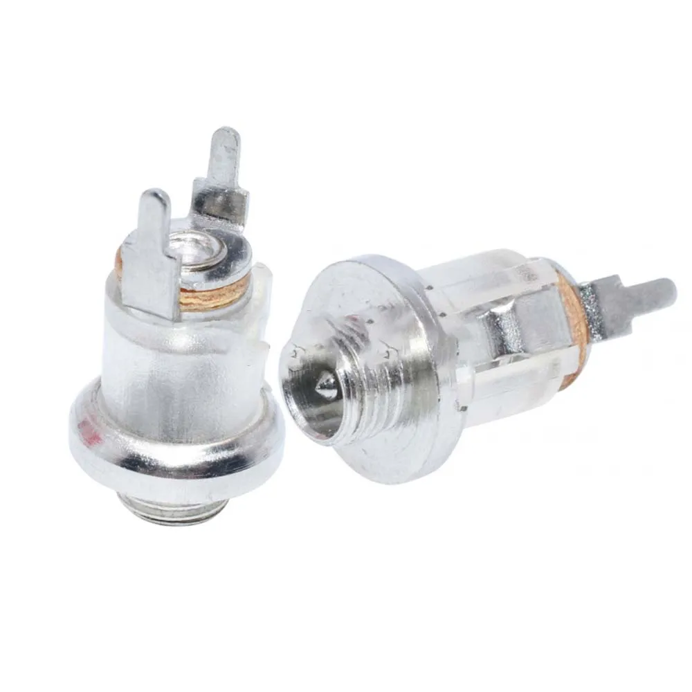

10 PCS DC power socket DC-035-1 translucent belt threaded charging socket base two-legged DC power switch
