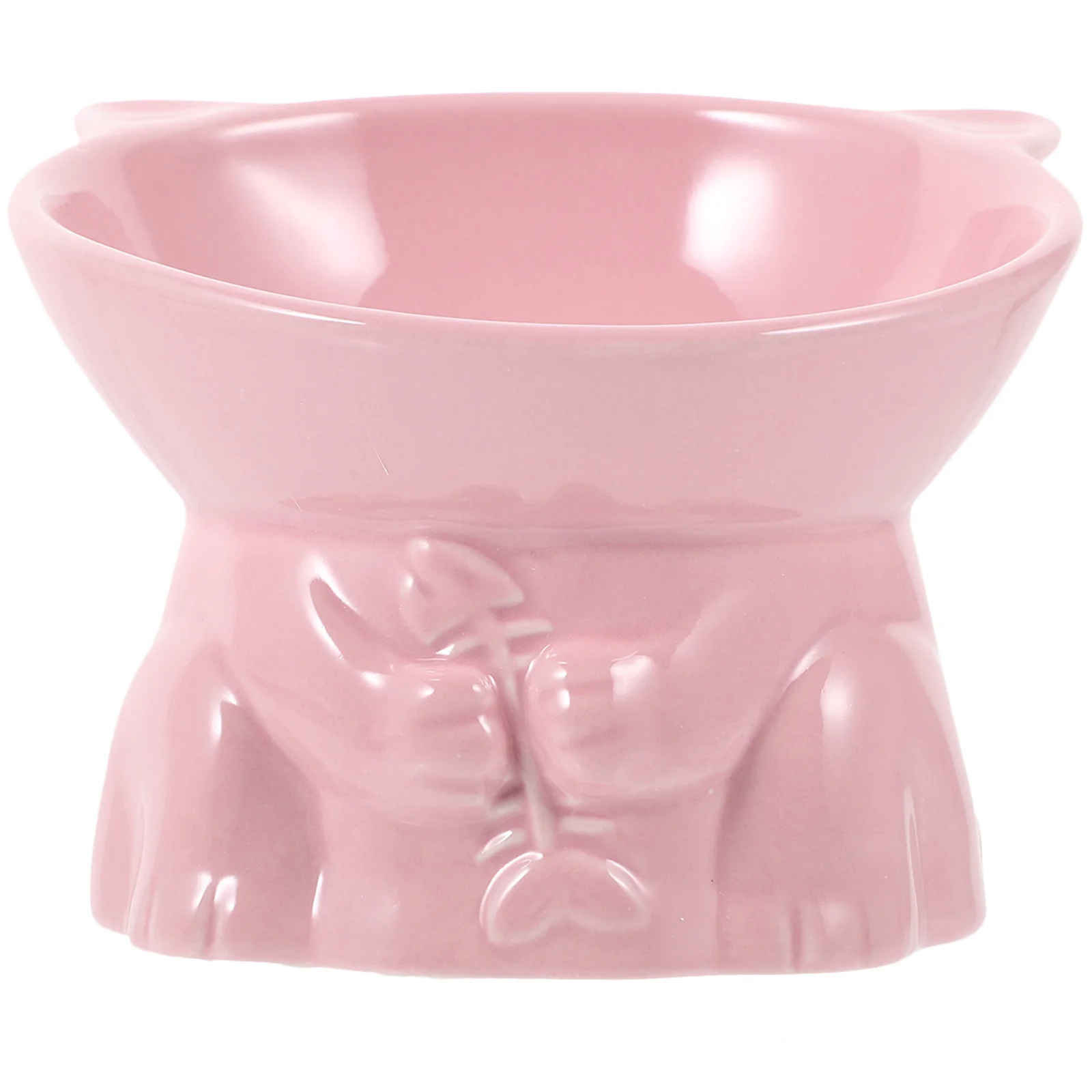

Elevated Ceramic Cat Feeder Bowl Porcelain Pet Food Water Dish Cat Neck Protection Bowl