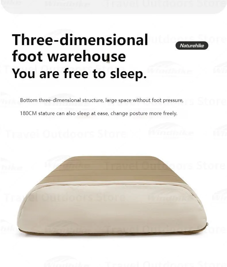 Description Picture 6 of itemNaturehike Sleeping Bag Cotton Quilt Waterproof Camping Mattress For Spring Autumn Winter Warm Outdoor With Moisture-proof Pad