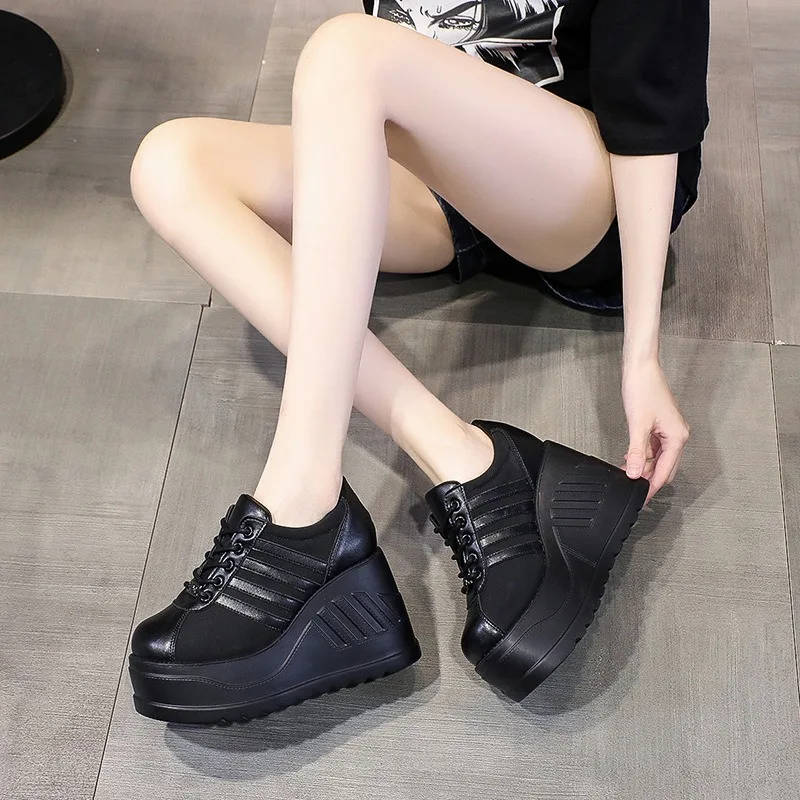 Wedges Women Sneakers Design Female Shoes Platform Sneakers 2024 Fashion Cosplay High Heels Women's Pumps Zapatillas Big Size 42 3