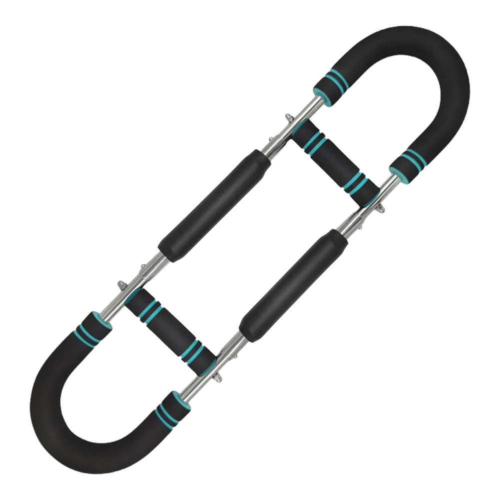 Hand Strength Grip Trainer Portable Hand Grip Strengthener 2 Adjustable Level Twister Arm Exerciser U Shaped for Arm Chest Back