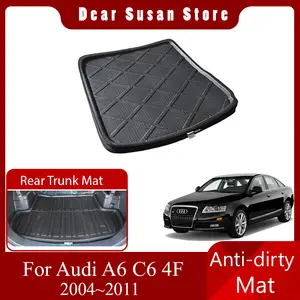 Auto Spezielle Hinten Stamm Mat Tray für Audi A6 C8 RS6 Avant 2019