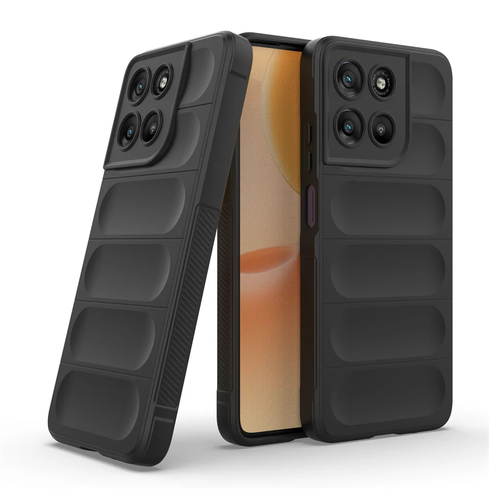 Enhanced Airbag Cushion Rubber Back Case with Rugged Armor Silicone Protection
