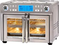 360 Air Fryer Oven Combo with French Door, 25 QT Extra Large Cook Two Foods in Different Ways 1