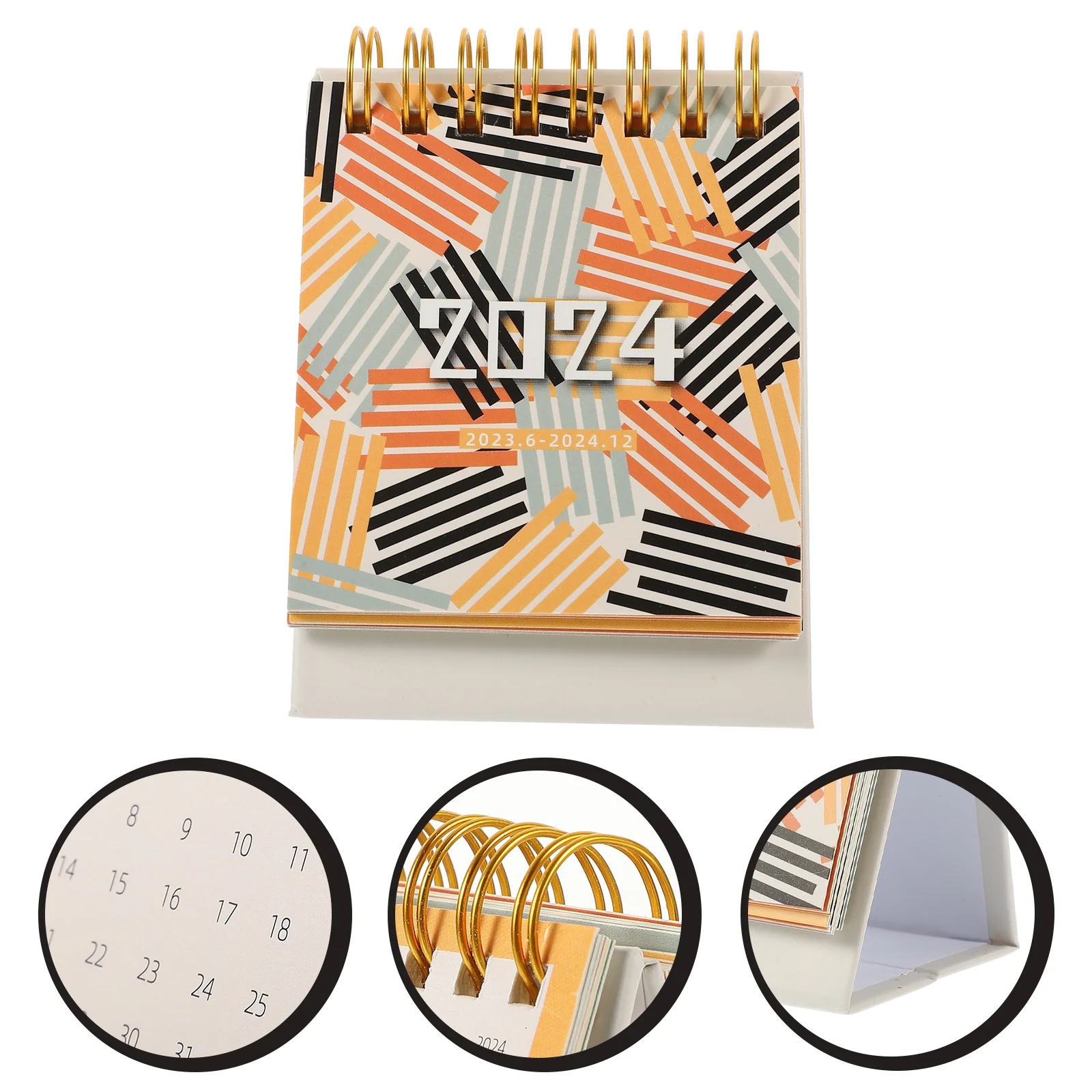 Mini Desk Calendar 2024 Monthly Desktop Standing Calendar Small Desk Calendar Academic Year Flip Desk Calendars Daily