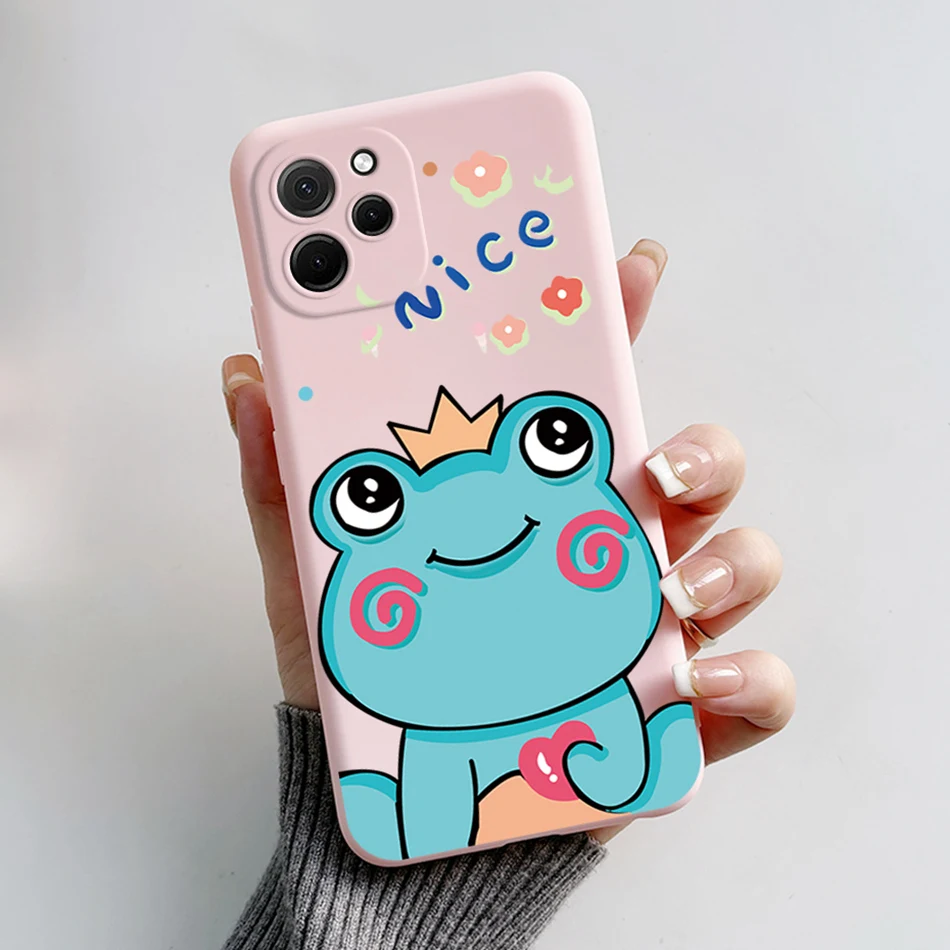 Cute Bear Cartoon Frog Shockproof Back Cover