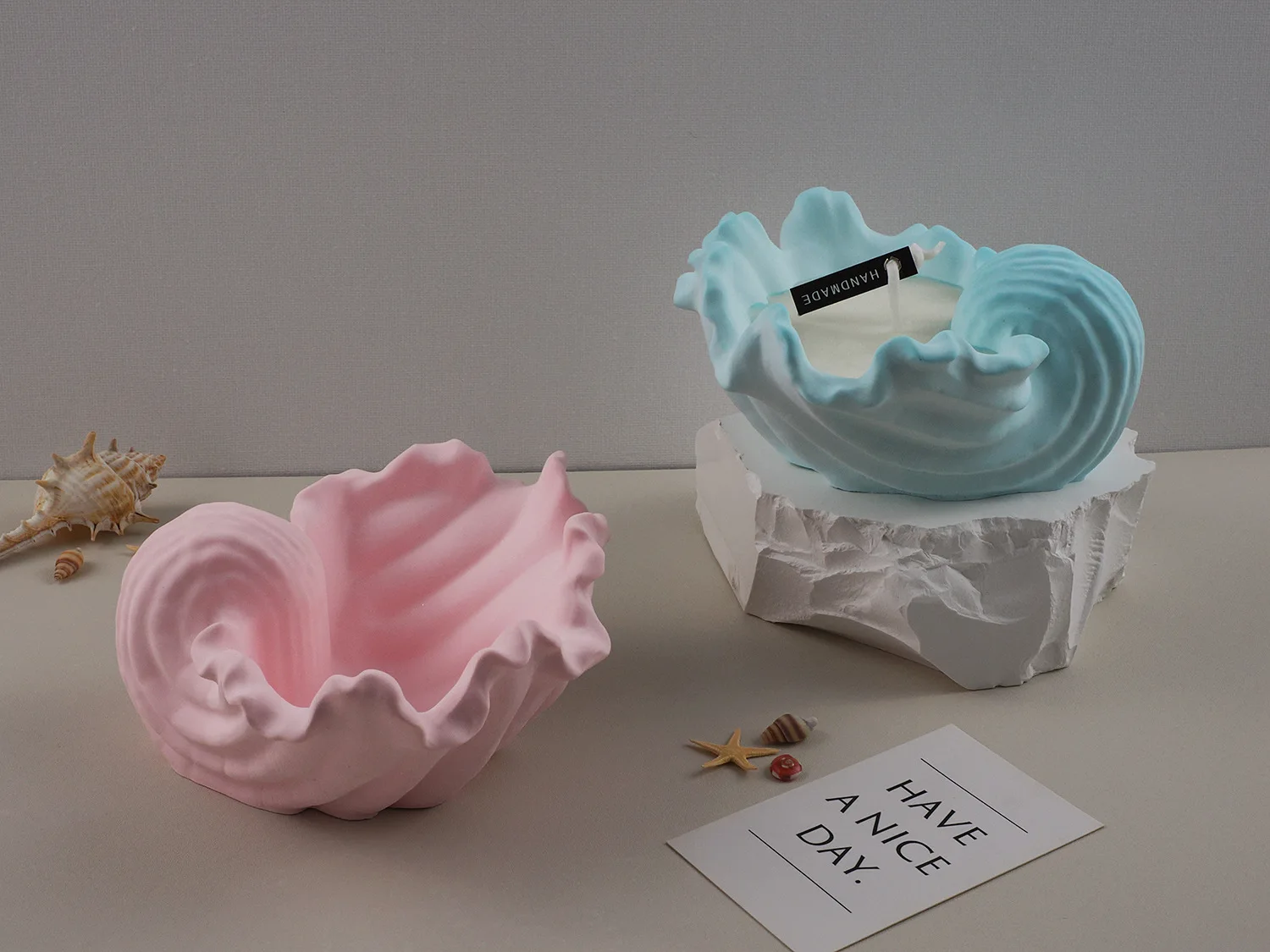 Description Picture 5 of itemConch Candle Jar Silicone Molds DIY Handmade Scented Wax Jewelry Storage Box Making Molds Plaster Cement Mould Home Decor Crafts