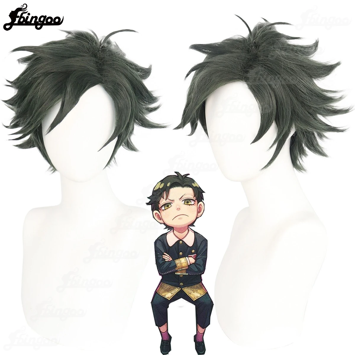 Ebingoo Synthetic Wig Anime Spy X Family Damian Desmond Cosplay Wig 30cm Short Brown Wig Heat Resistant Fiber Cosplay Hair Wigs семья марковиц рассказы the family markowitz short stories