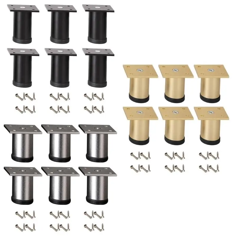 652F 6개 미끄럼 방지 베이스 내하중 교체 다리가 있는 조절 가능한 침대 라이..